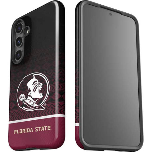 Florida State University Pattern Jersey Galaxy S24 Plus Impact Case
